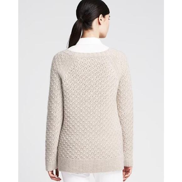 Banana Republic Star-Stitch Knit Crew Pullover Sweater‎ Merino Wool Alpaca Blend - Picture 2 of 12